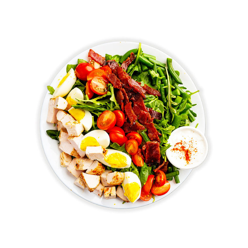 Chicken Cobb Salad with Lemon Yogurt Dressing